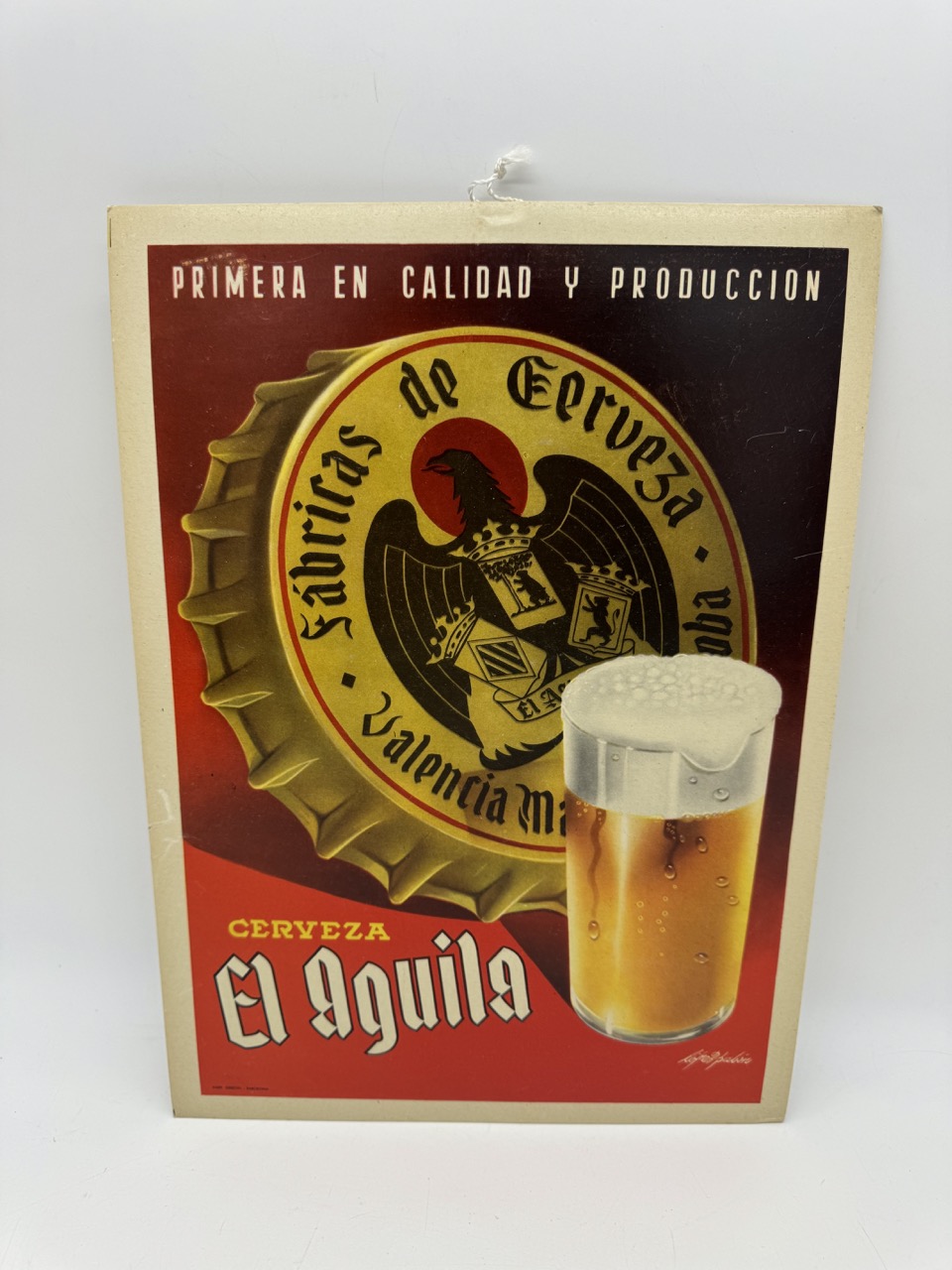 Cartel Cervezas El Aguila