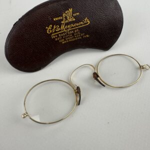Gafas redondas con estuche