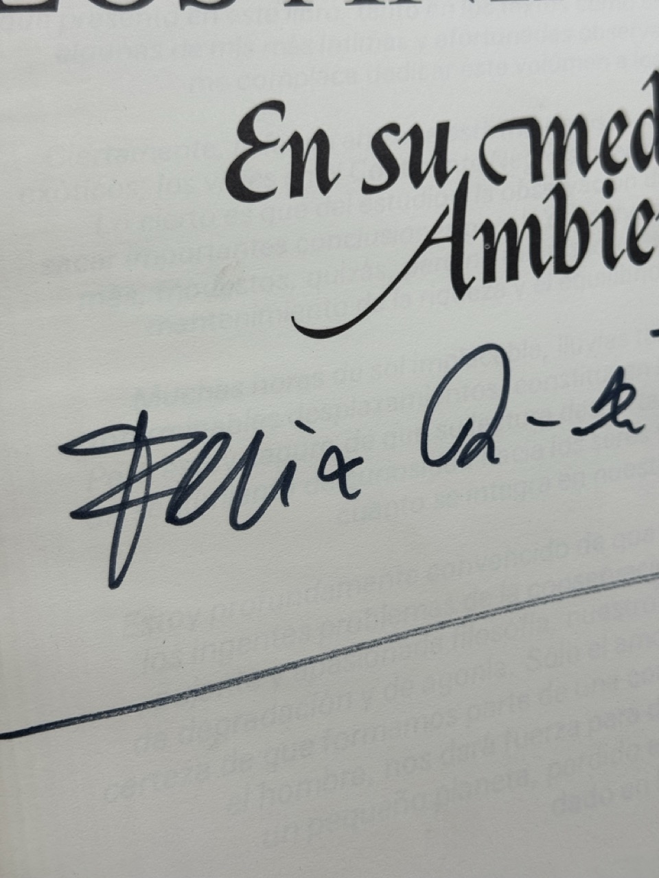 Libro Firmado Félix Rodríguez de la Fuente - Imagen 3