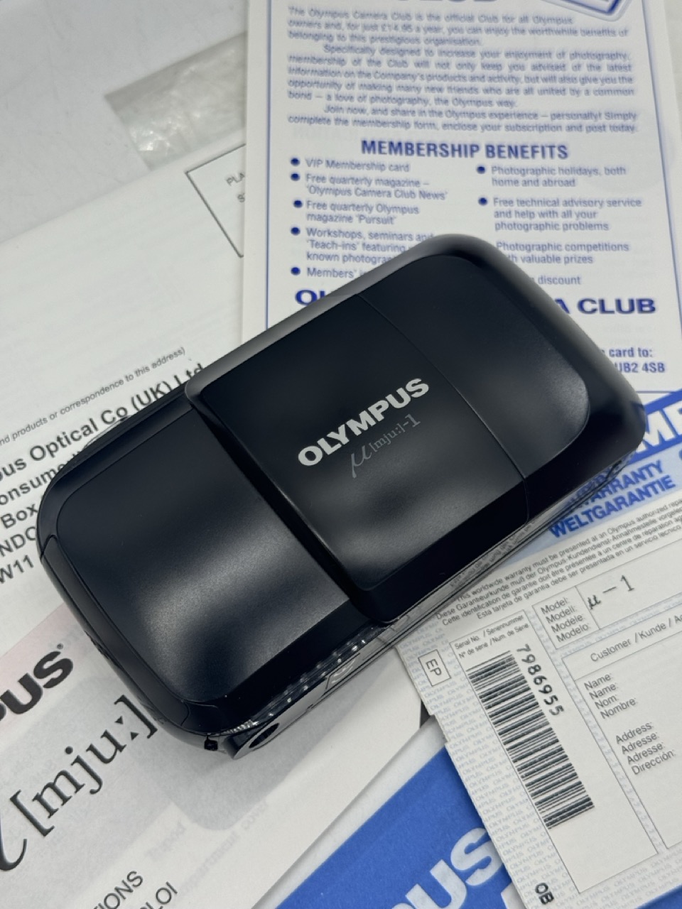 Olympus MJU I negra - Imagen 4