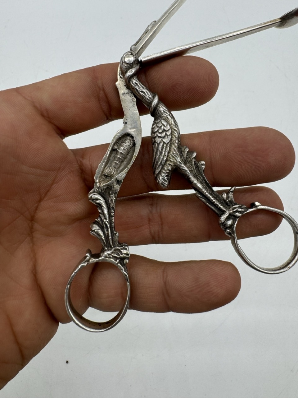 Pinza plata de ley garza - Imagen 6